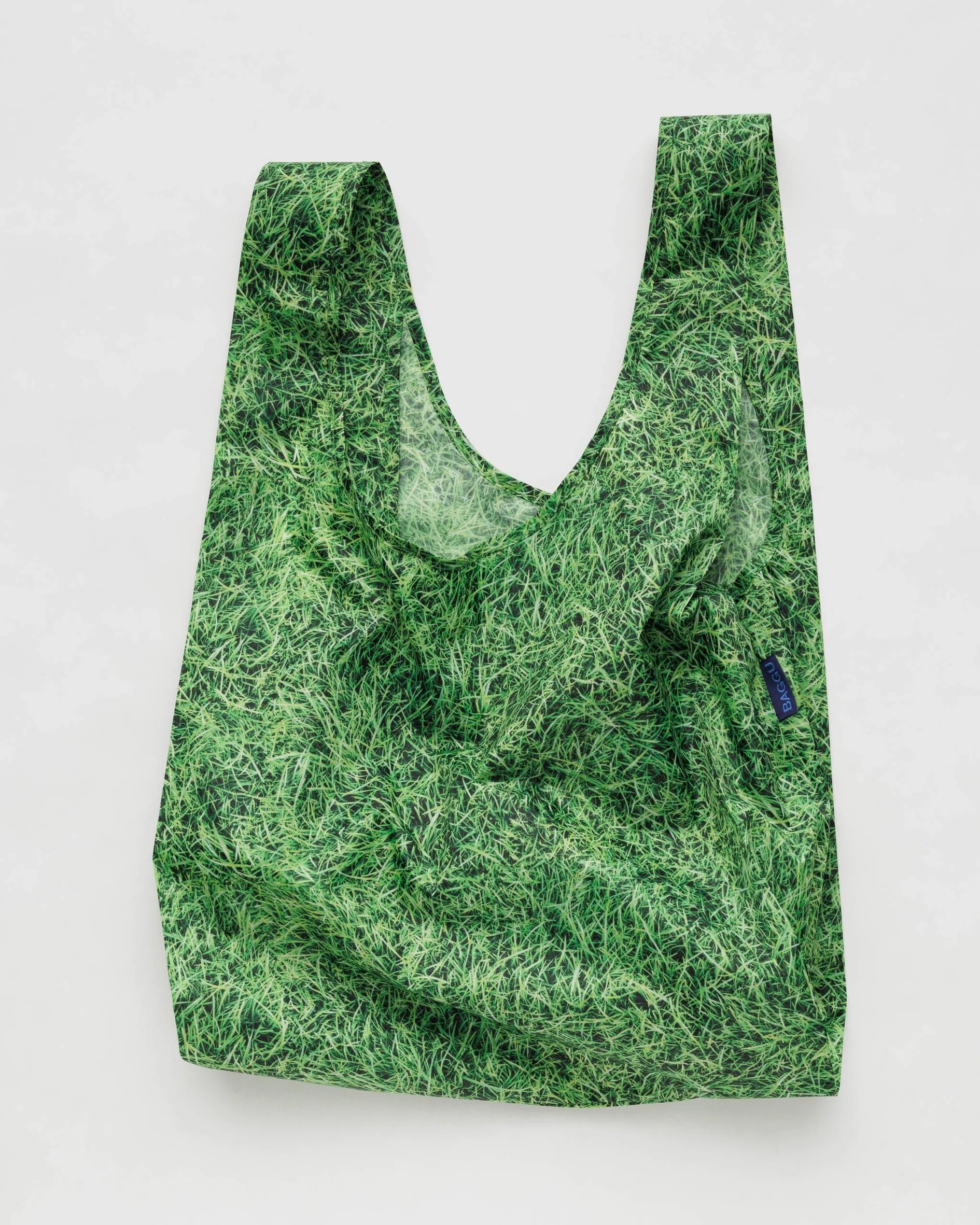 Green nylon shoulder bag for office-Standard Baggu - Grass