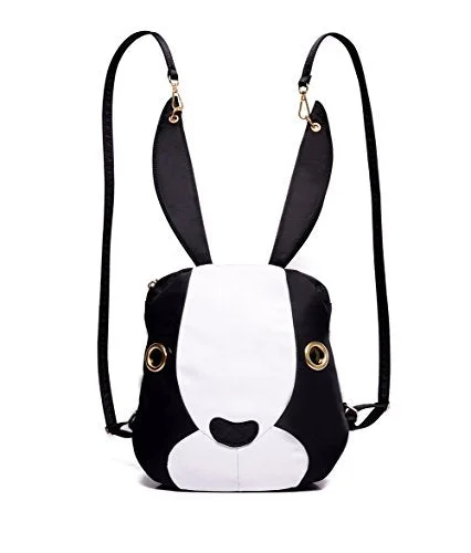 backpack for dune ties -Mojing Cute Bunny Backpack Purse For Girls,Cartoon Rabbit Schoolbag Daypack(White)