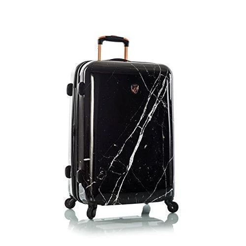 suitcase for camera equipment -Heys America Dakara 26" Black Marble Fashion Spinner