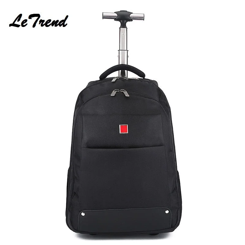 backpack for lean ties -New Business Rolling Luggage Computer 18/20 Inch Backpack Shoulder Travel Bag Casters Trolley Carry