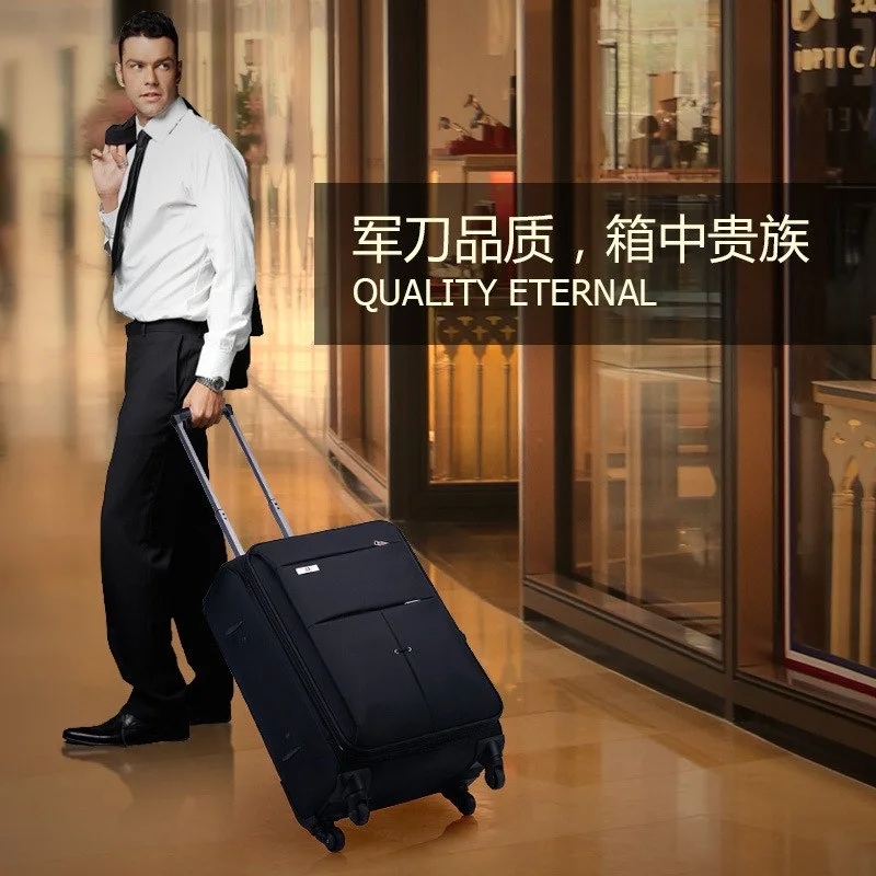 suitcase with swift straps -Oxford Cloth Fabrics, Fashion And Durable 17/20/22/24/26 Inch Rolling Luggage Spinner Brand