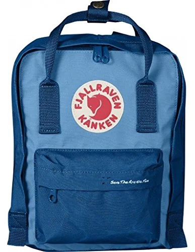 duffel bags with bright bands -Fjallraven Save The Artic Fox Kanken Mini Lake Blue / Air Blue 7L