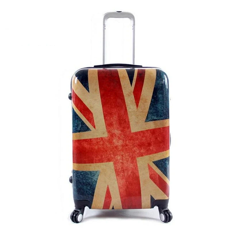 suitcase with loud prints -20 Inch 24'' Rolling Luggage Bag Pc Travel Suitcase Wheel For Women Men Trolley Case Carry On Tsa