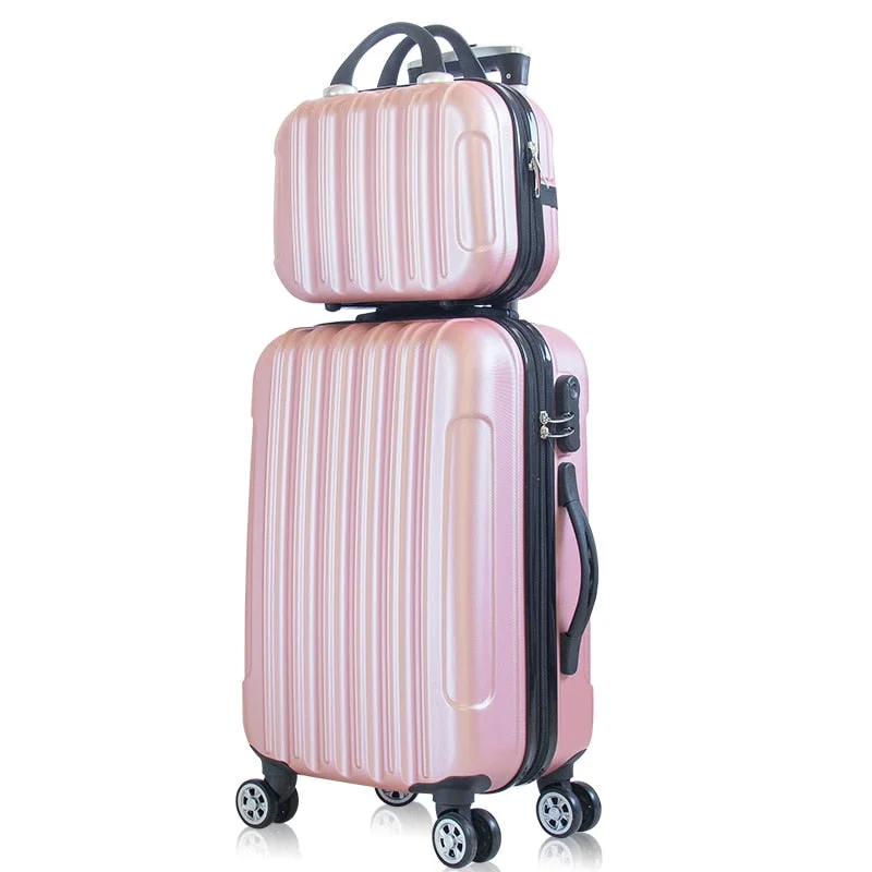 suitcase with sure handles -2-Piece Set Suitcase,20-Inch Trolley Luggage,Universal Wheel 24 Inch Trolley Case,26"Password