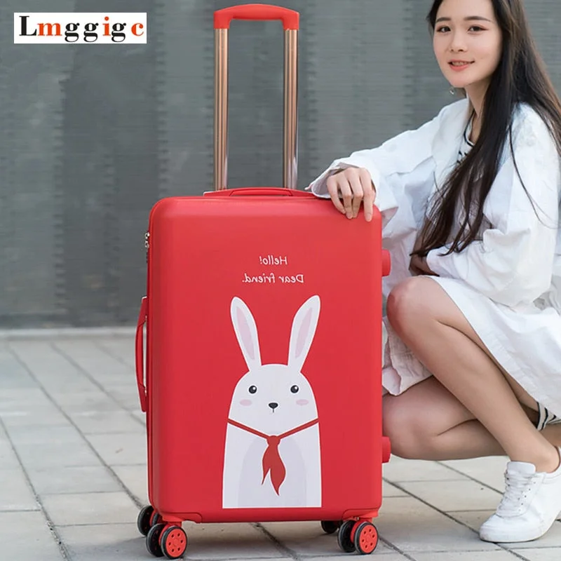 top suitcase brands 2025 -Women Candy Colors Rolling Luggage Bag Pc + Abs Suitcase With Wheel Trolley Case With Lock, Uv