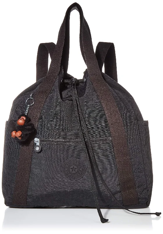 backpack with firm straps -Kipling womens Art Medium Backpack, True Black, One Size