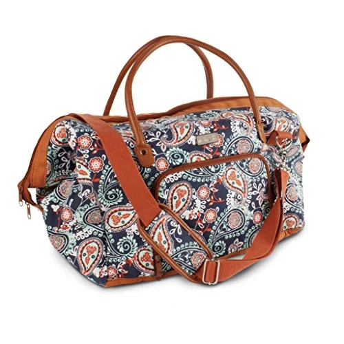 duffel bags with deep hues -Fit & Fresh Weekender Overnight Duffel Travel Bag