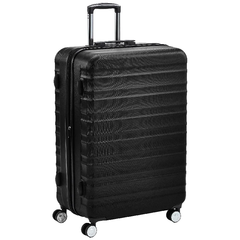 suitcase for dry climates -AmazonBasics Premium Hardside Spinner 28-Inch, Black