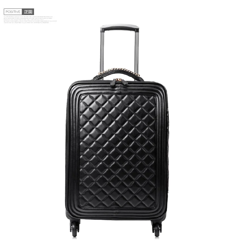 suitcase with bright tones -Suitcase Trolley Luggage Female16 20 24Universal Wheels Of The Box Male Fashion Luggage Travel