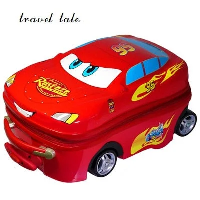 suitcase for sun trips -Travel Tale 100% Pc 18 Inch Rolling Luggage Spinner Easily Cartoon Car Luggage Can Sit Suitable For