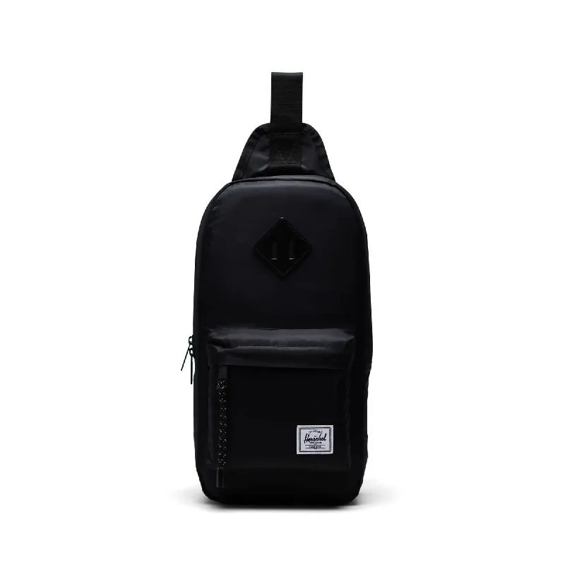 Nylon white shoulder bag for weddings-Herschel Heritage™ Shoulder Bag | Field Trip - Black