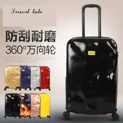 suitcase with airy fabric -Travel Tale Fashion Personality Meteorites Abs+Pc 20/24/28 Inch Suitcase Carry On Spinner Customs