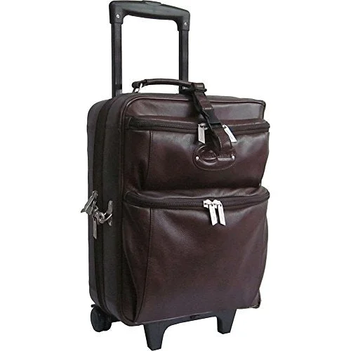 duffel bags with hip grips -Amerileather Leather Novix Garment Bag (Brown)