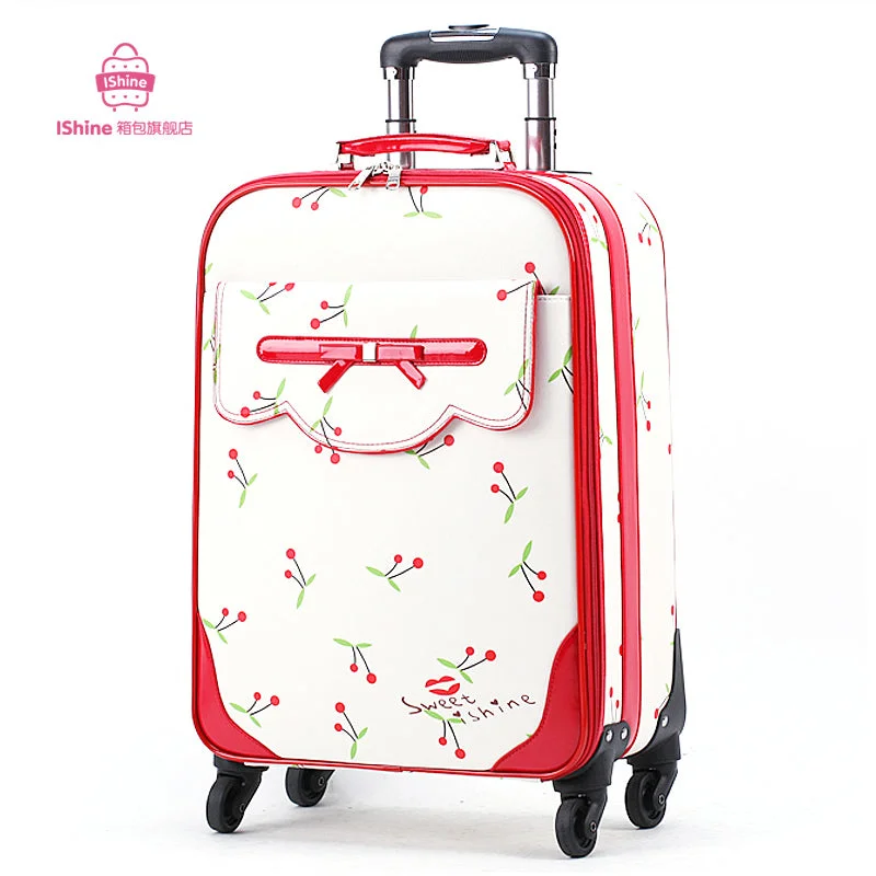 suitcase with tight zippers -Universal Wheels Trolley Luggage Travel Bag Small Bags Female 16 Luggage Pull Box 20