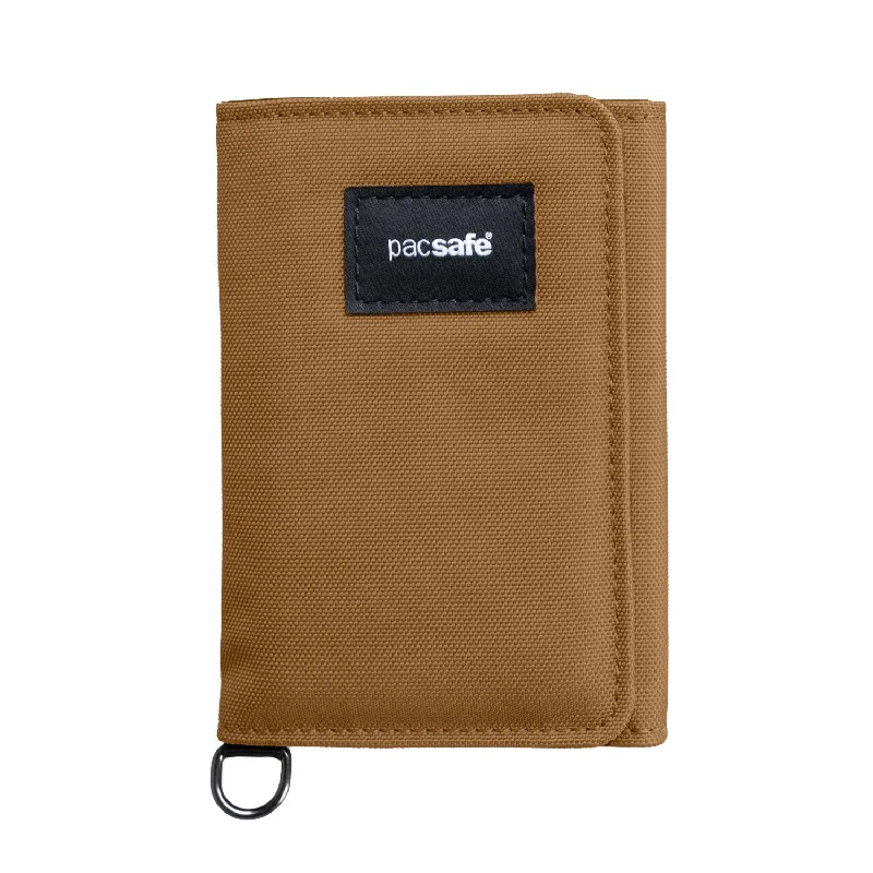 White suede wallet for summer-Pacsafe RFIDsafe RFID Blocking Trifold Wallet (SA)