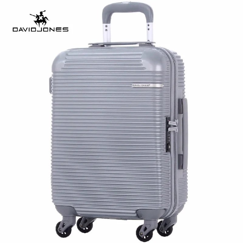 suitcase with glow styles -Davidjones Wheel Travel Suitcase Carry On Trolley Bag Spinner Cabin Large Luggage Bag Girl