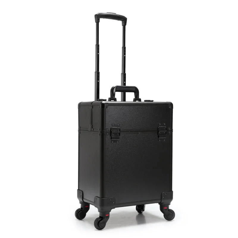 suitcase with deep pockets -Trolley Cosmetic Case Luggage Profession Suitcase For Makeup Trolley Box Nails Beauty Woman Luggage