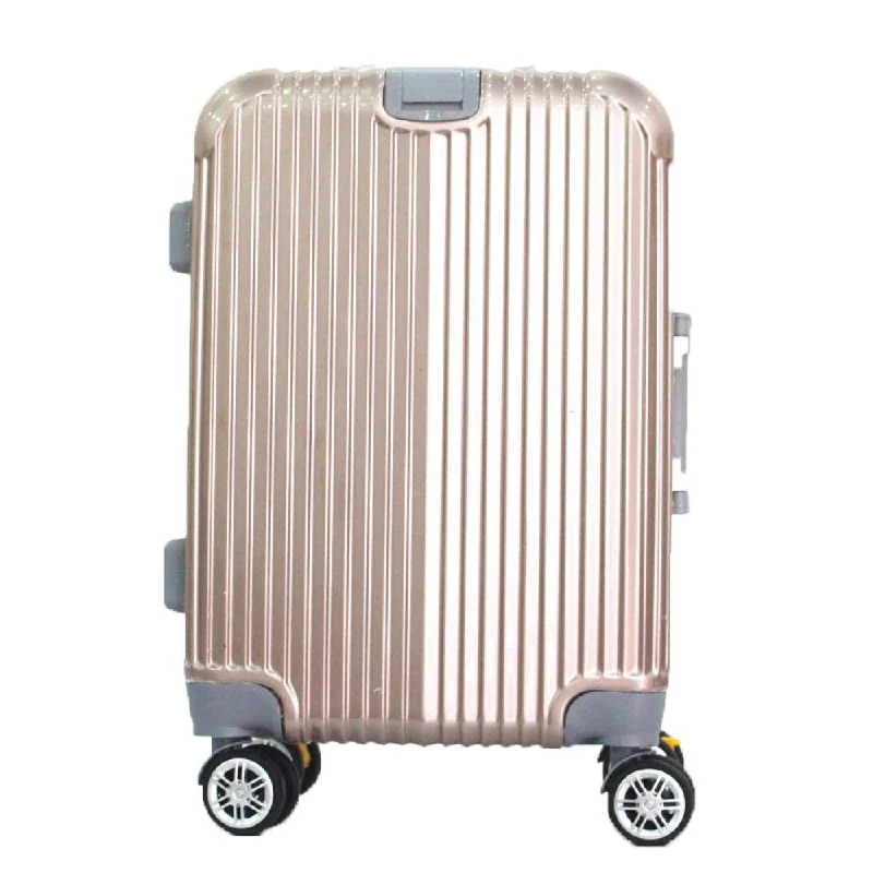 suitcase with featherlight build -Boarding Suitcase, Wear-Resistant Trolley Case 20 Inch 24 Inch Zipper Suitcase, Checked Suitcase, White, 20"