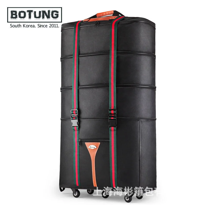 suitcase for first-class flights -Maletas De Viaje Con Xlarge Trunk Suitcase Aviation Multifunction Traveling Abroad Luggage Bag