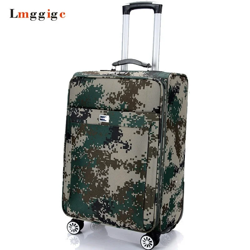 suitcase for state-to-state travel -Military Rolling Luggage,Oxford Cloth Suitcase Bag,High-Quality Travel Box ,New Universal Wheel