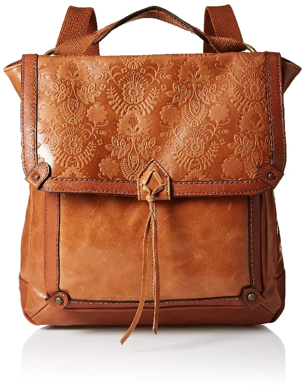 backpack with fine straps -The Sak Backpack, TOBACCO FLORAL EMBOSS