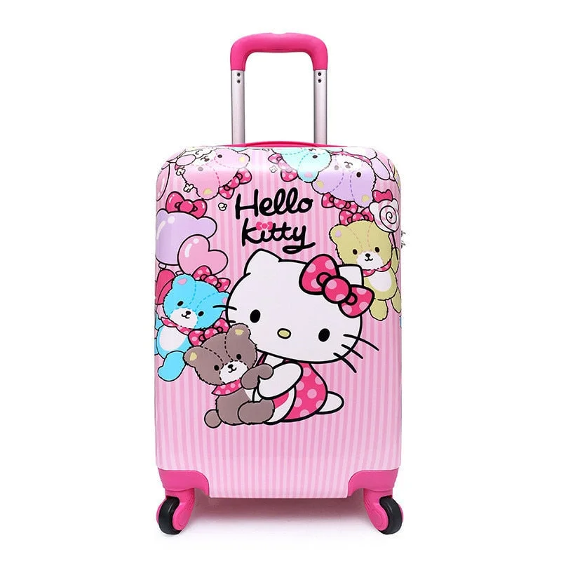 suitcase for rainy getaways -16"Suitcase,Anime Cartoon Children'S Trolley Case,Primary School Student Trolley