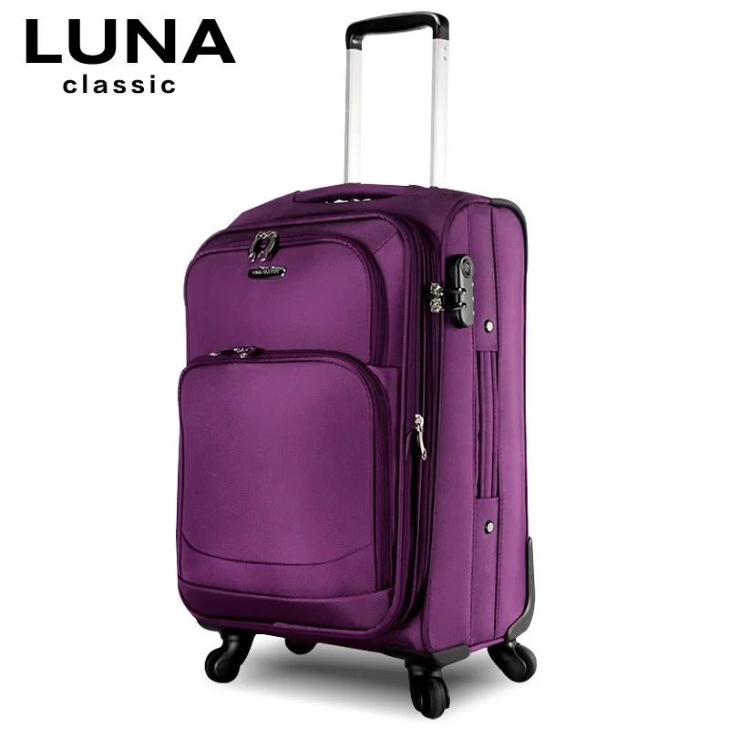 suitcase with firm ties -Commercial Trolley Luggage Travel Bag Soft Box Universal Luggage Wheels Luggage Fashion The Box