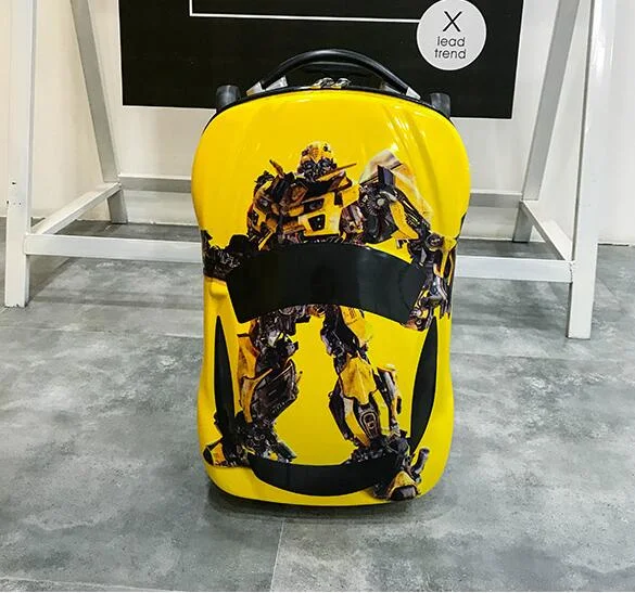 suitcase for veteran travelers -2018  New Cartoon Rolling  Luggage  6D Animals  18 Inch Children Suitcase/ Abs Pc Travel Trolley