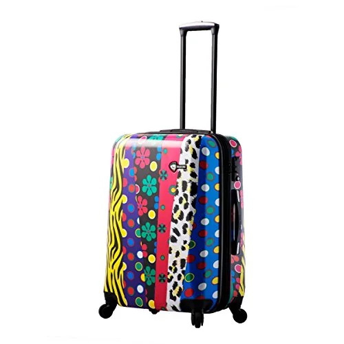 suitcase for rich styles -Mia Toro Pop Fiore Hardside 24 Inch Spinner, Multi