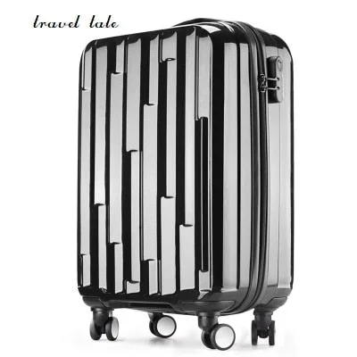 suitcase with sleek styles -Travel Tale New High Quality 20/24/28 Inches Abs+Pc Rolling Luggage Fashion Customs Lock Spinner